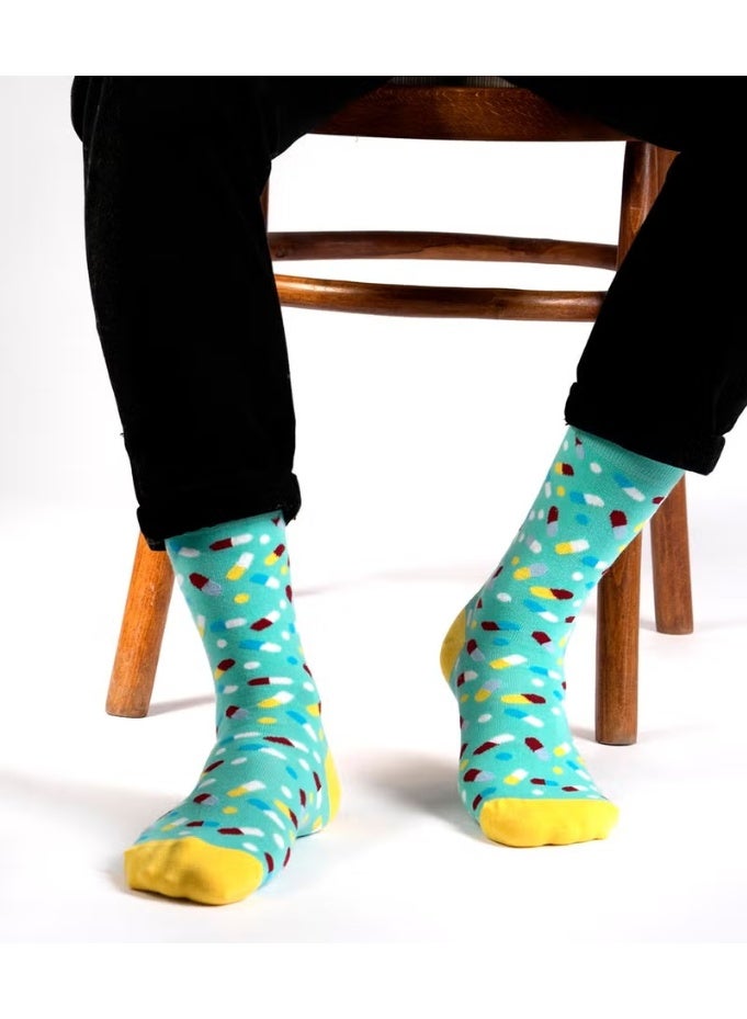Ozzy Socks مجموعة من 4 جوارب رجالية بنقوش ممتعة - Image 1
